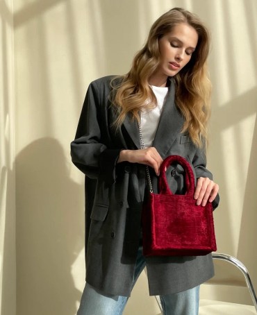 Шелковый тоут Petit (S) RUBY AMORUS! (Красный бархат) RUBY.AMORUS/S